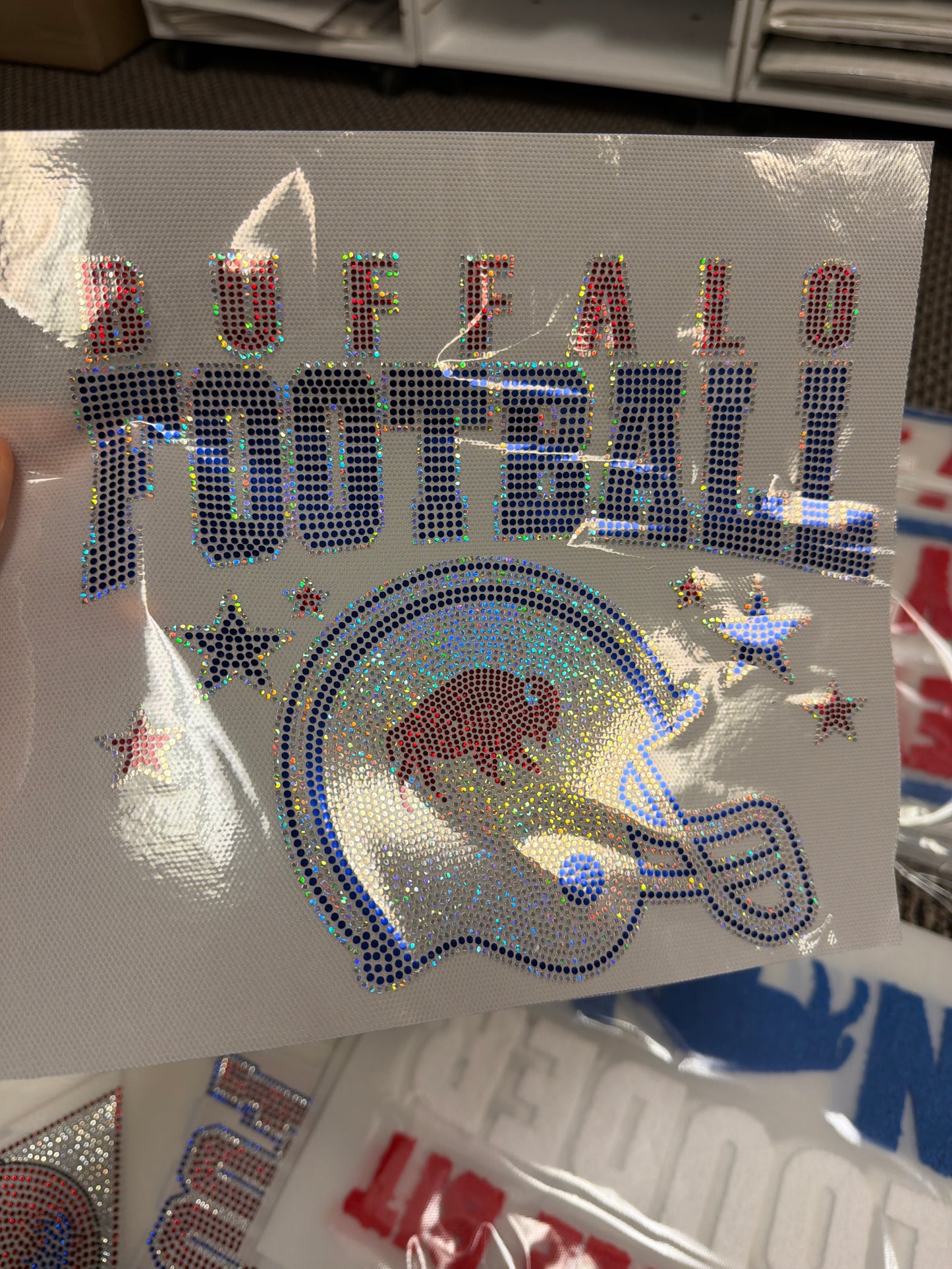 YOUTH Buffalo Football Spangle