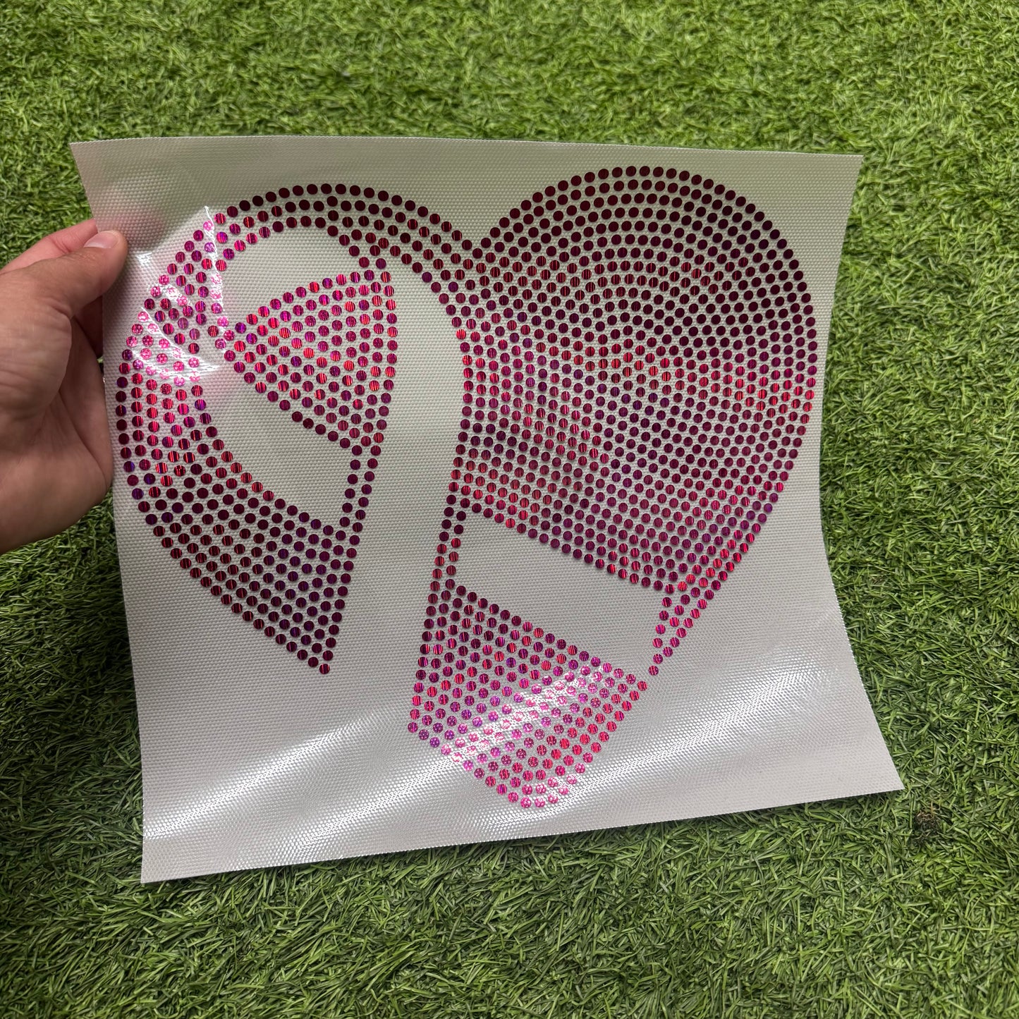 Heart Ribbon Spangle