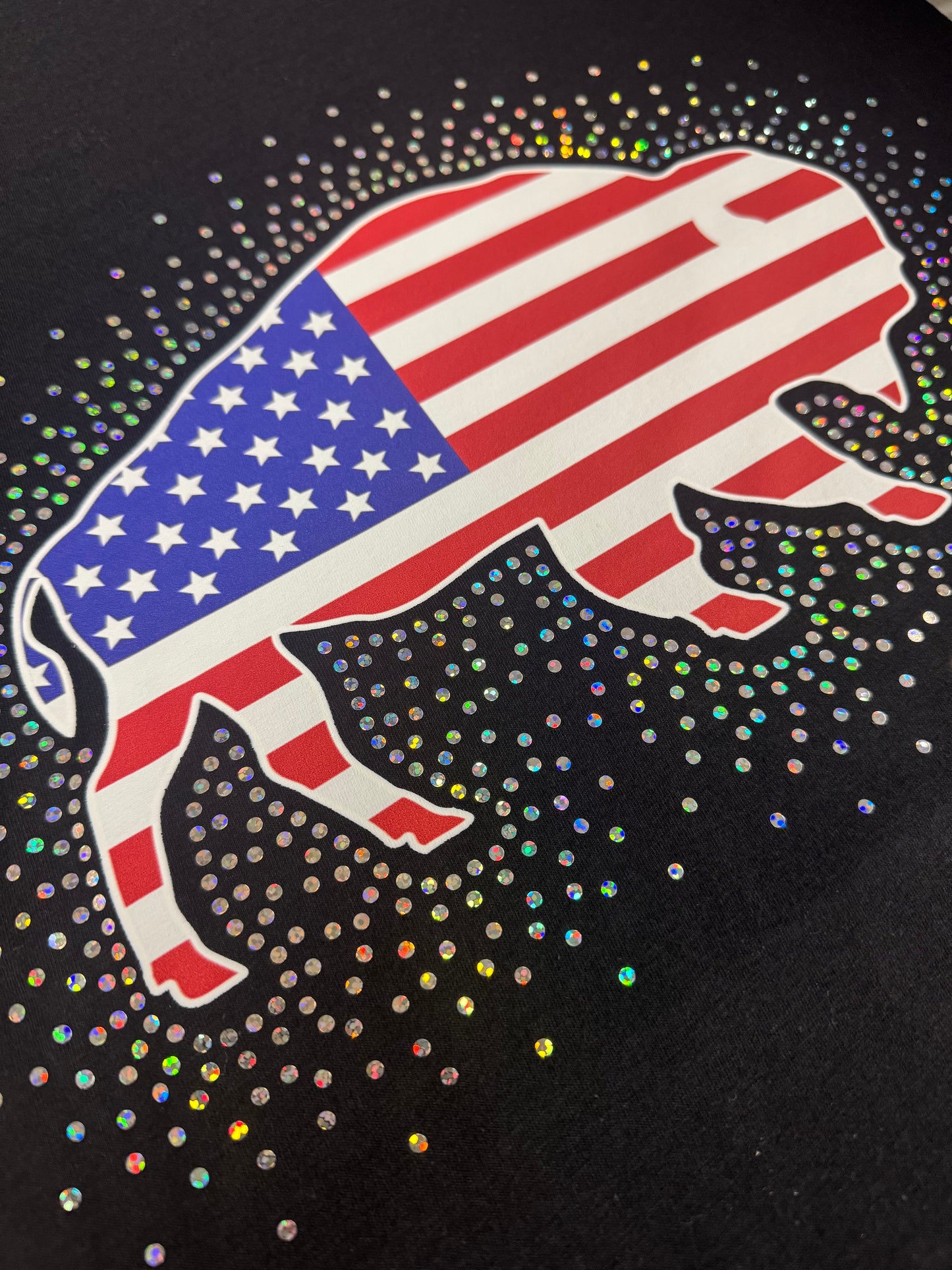 Flag Buffalo DTF/ Spangle