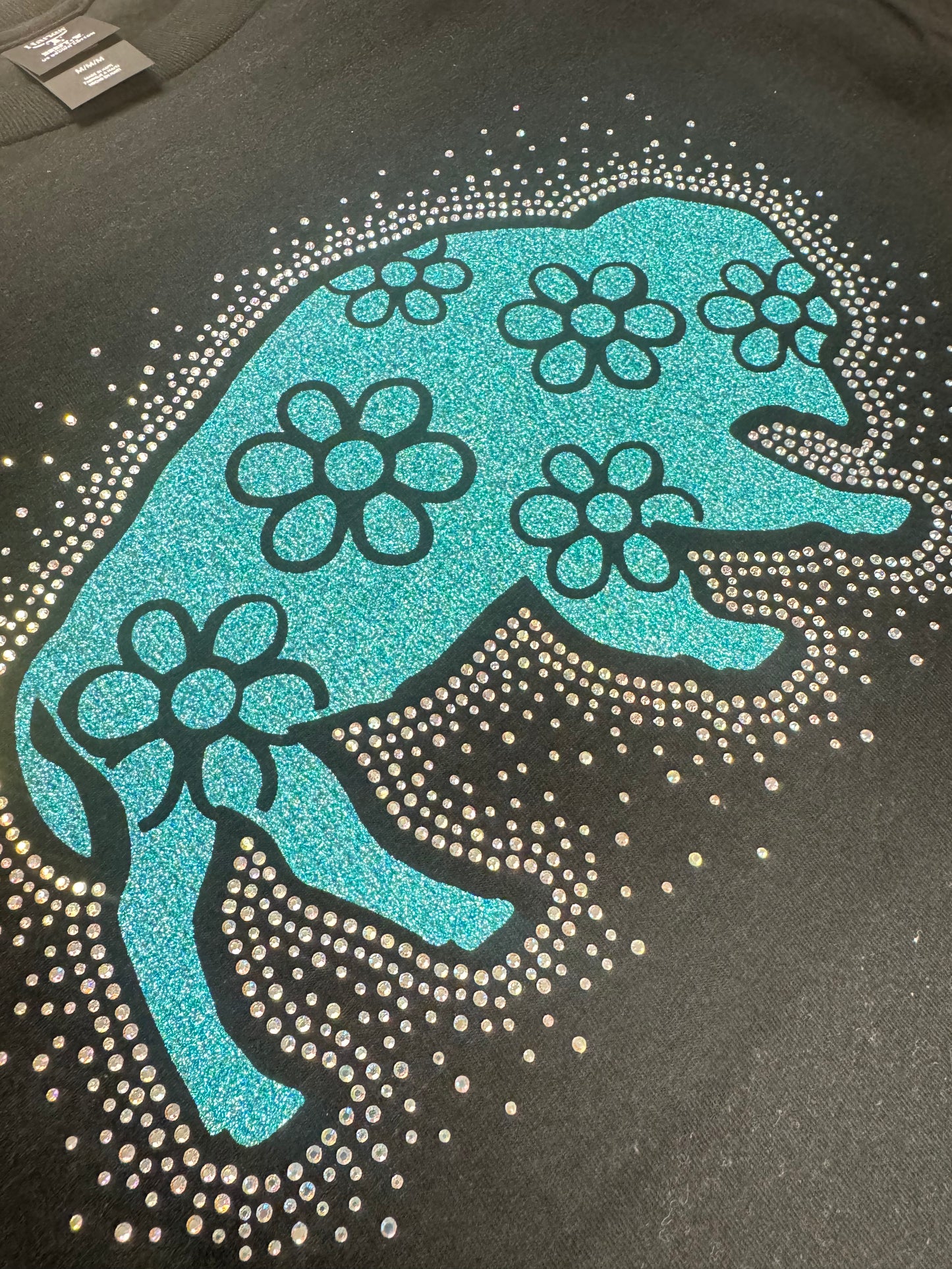 Flower Buffalo Glitter/ Rhinestone