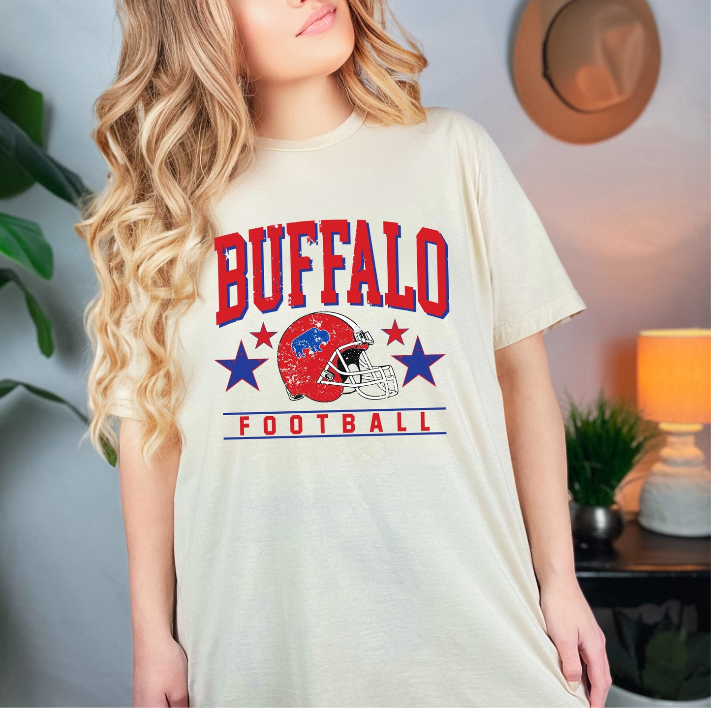 Buffalo Football Distressed