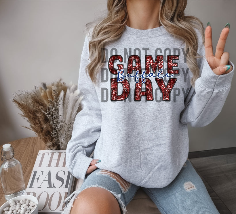 Game Day Red Sequins