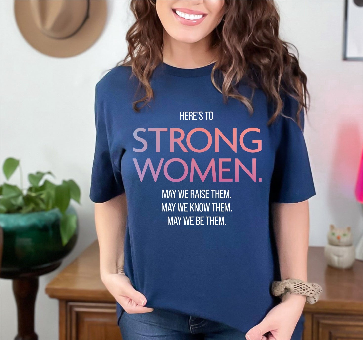 Strong Women Cotton And Copper Transfers 7095