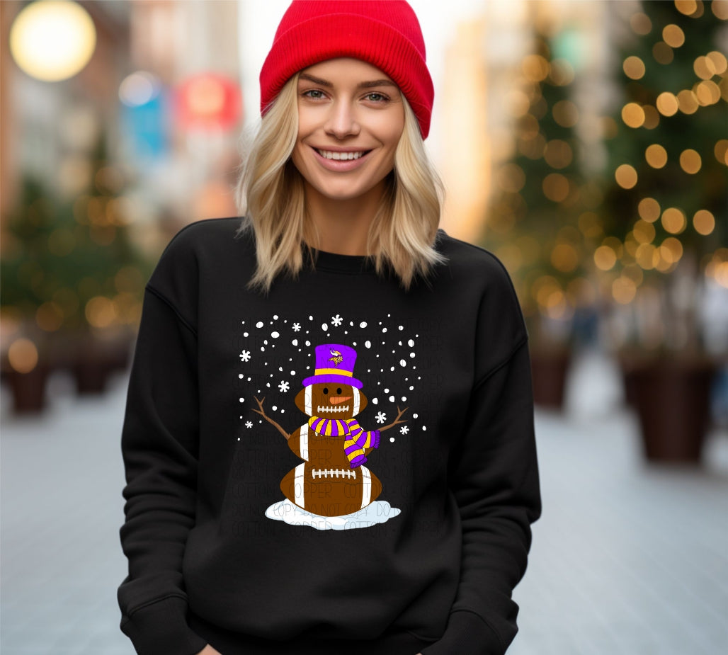 Viking Football Snowman