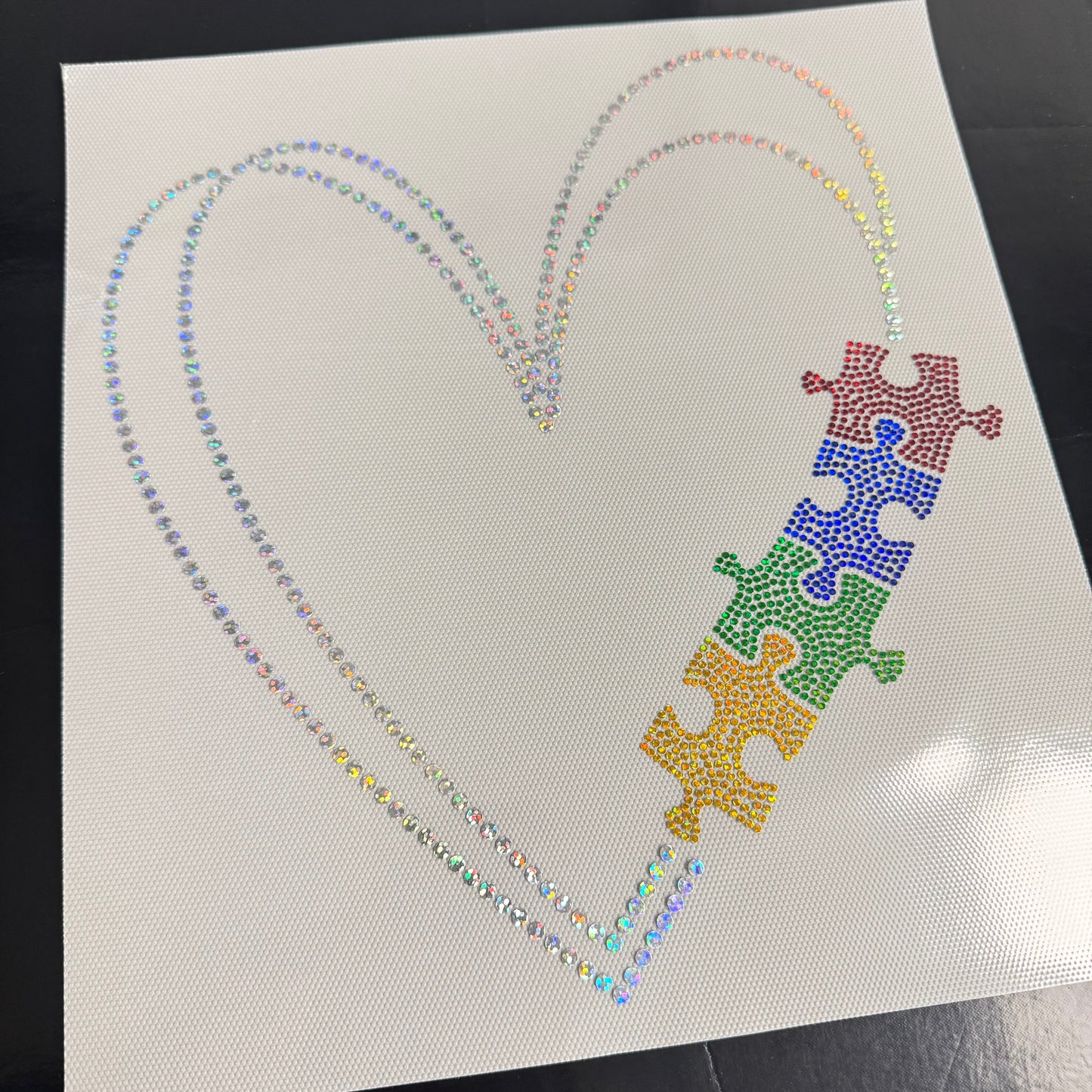 Heart Puzzle Piece Spangle