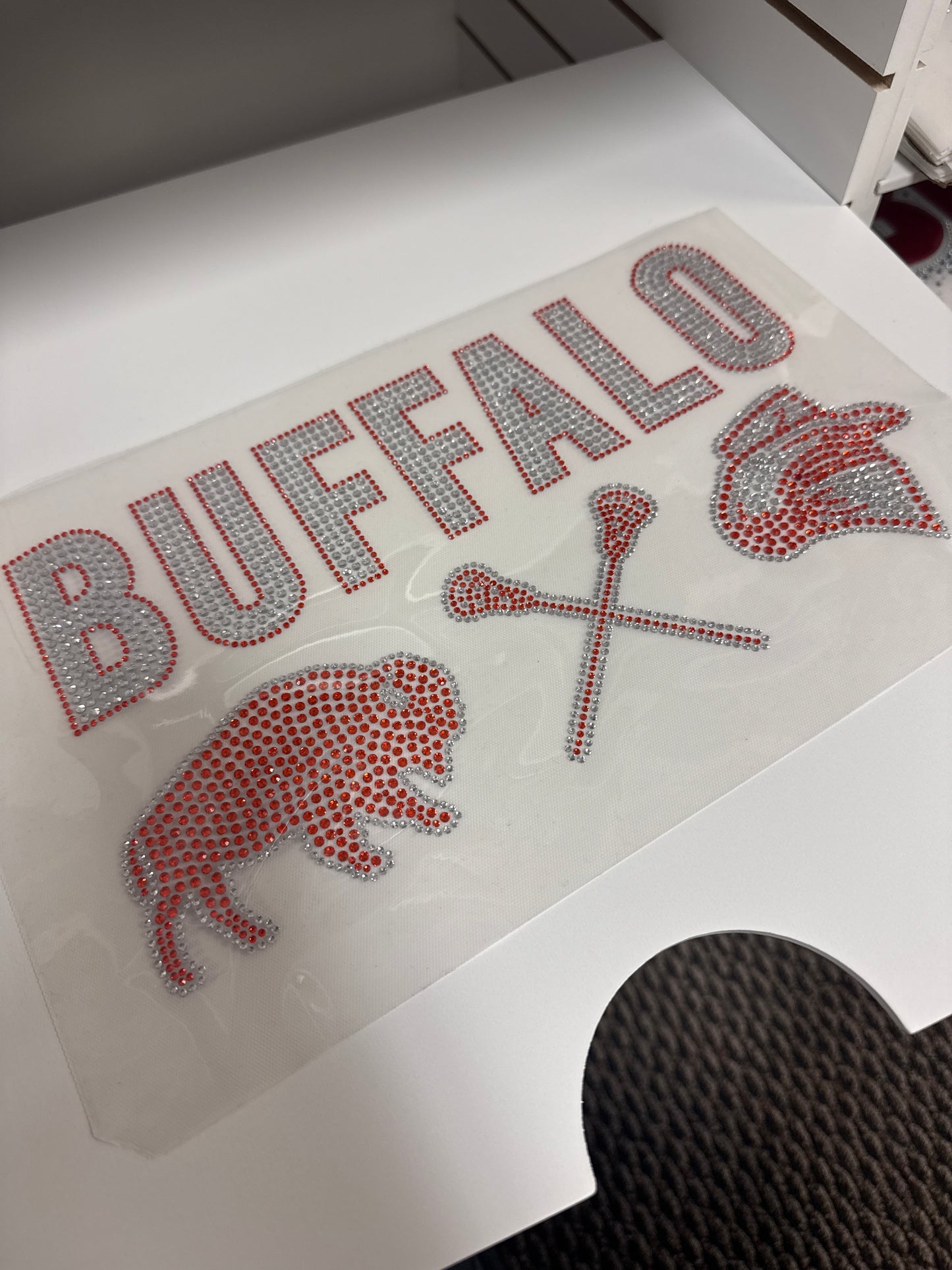 Buffalo Lacrosse Trio Rhinestone
