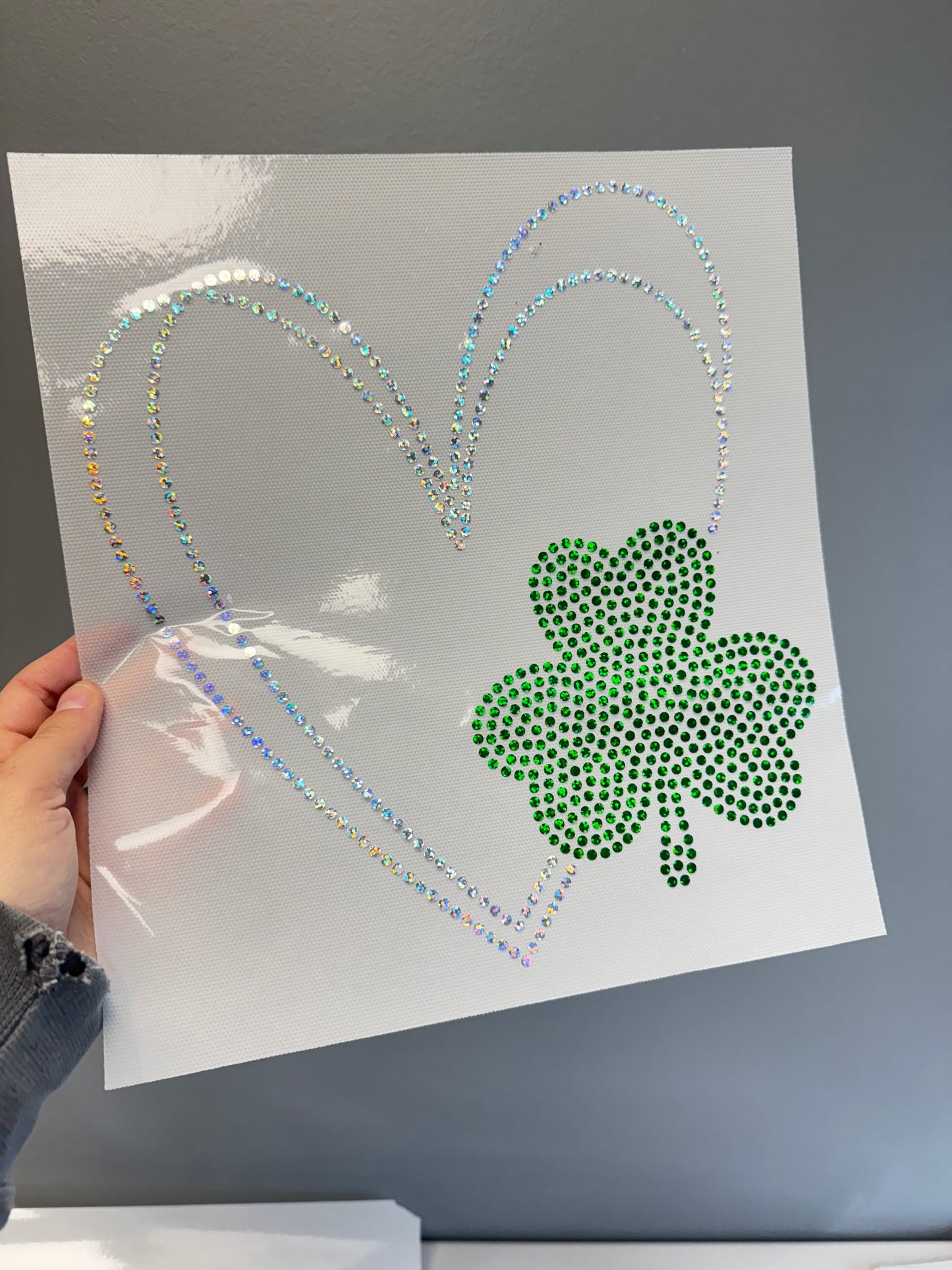 Heart Shamrock Spangle
