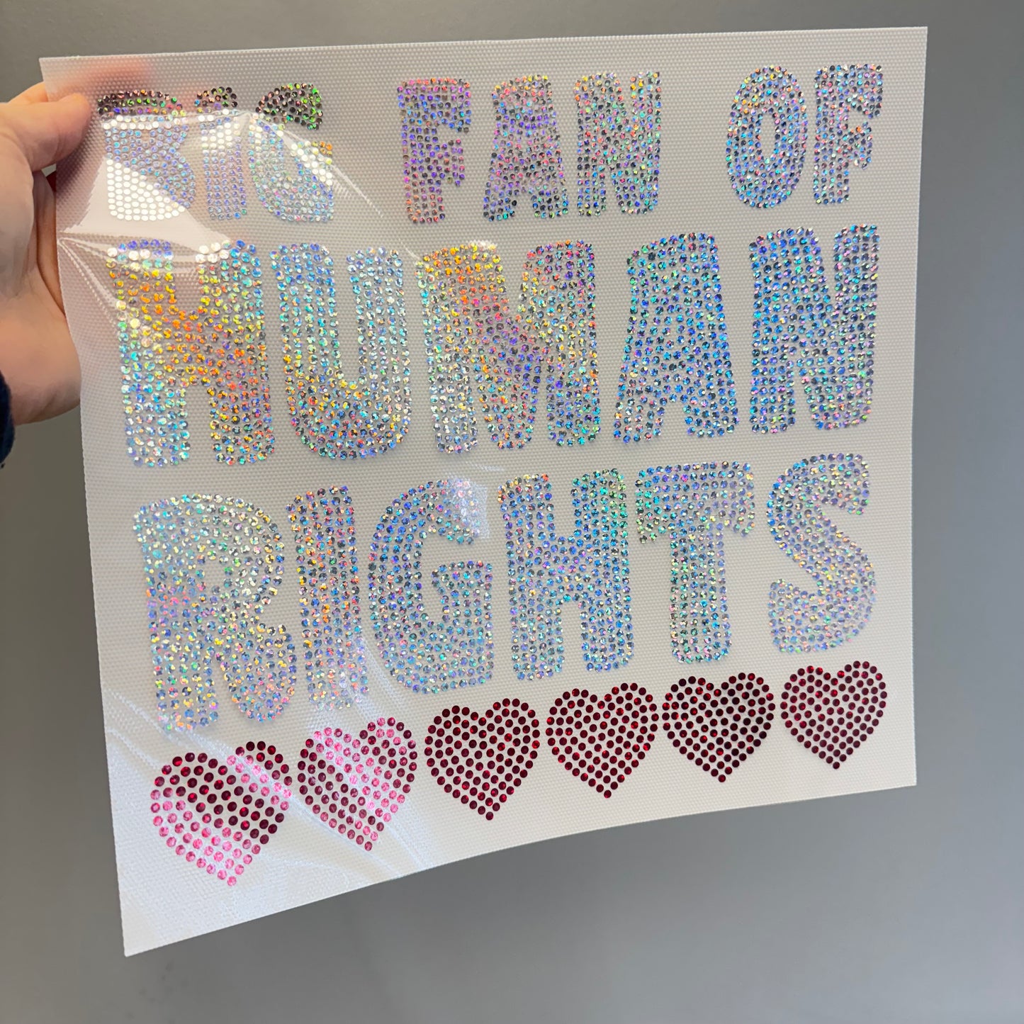 Big Fan of Human Rights Spangle