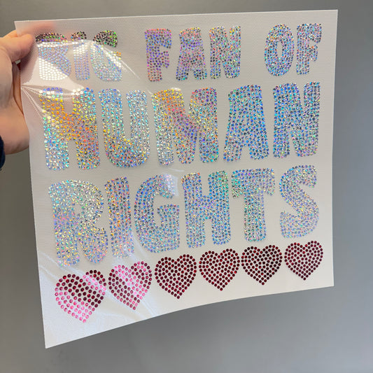 Big Fan of Human Rights Spangle