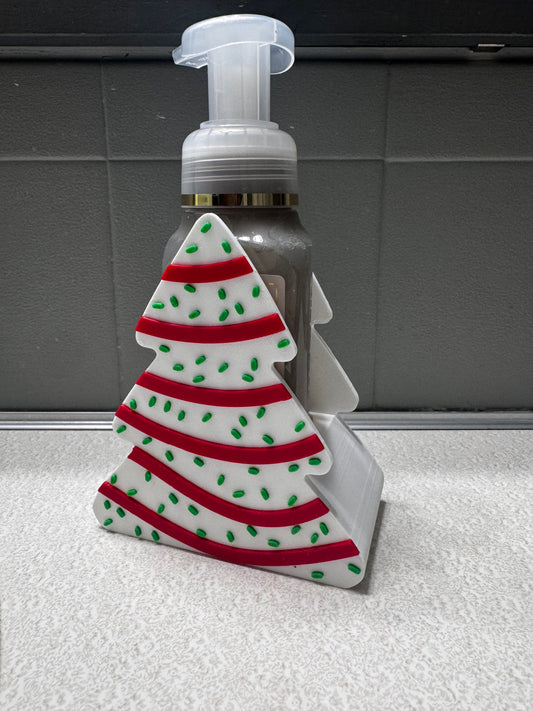 3D Printed Christmas Tree Cake Soap Holder