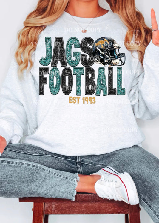 Sequin Jacksonville Football