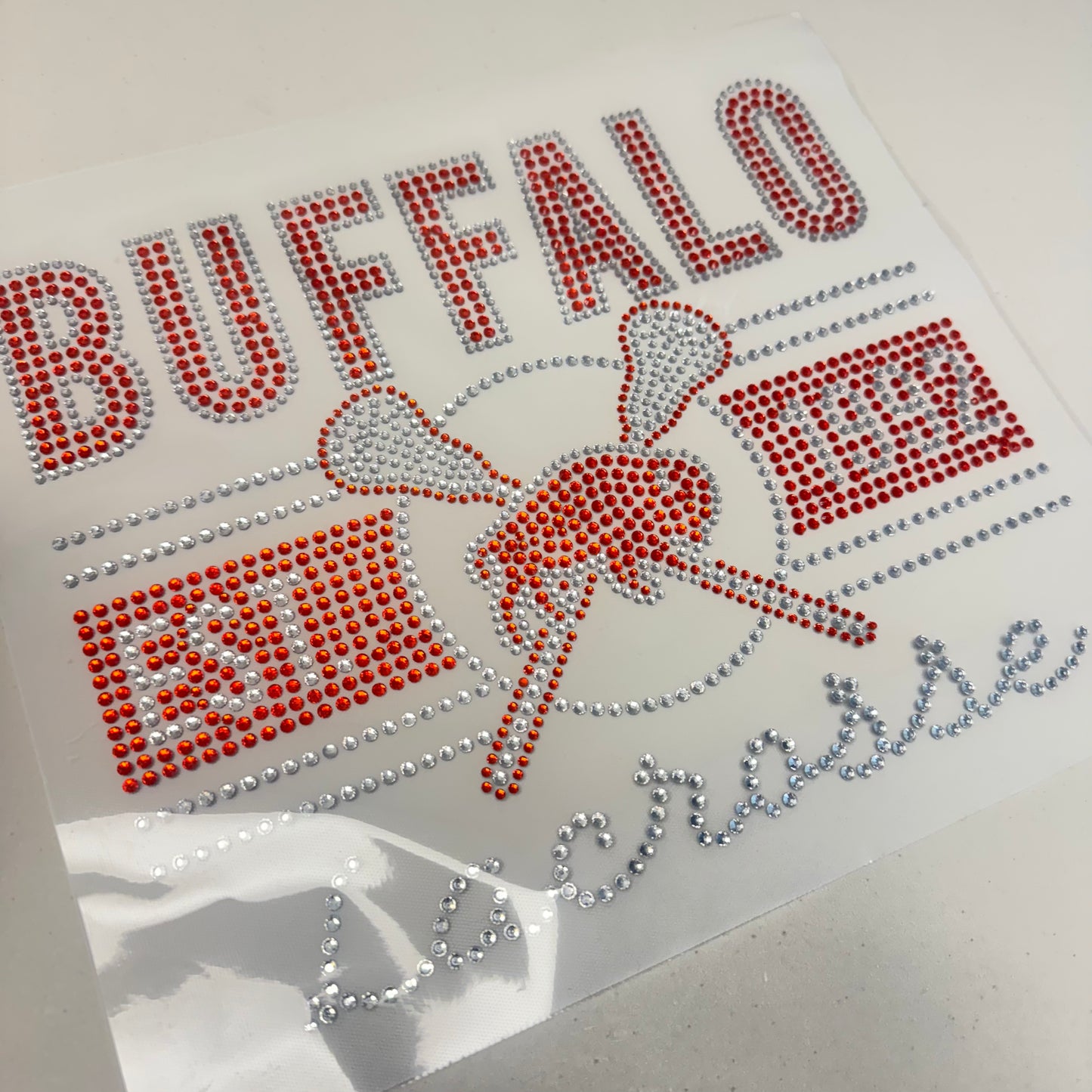 Buffalo Lacrosse Rhinestone