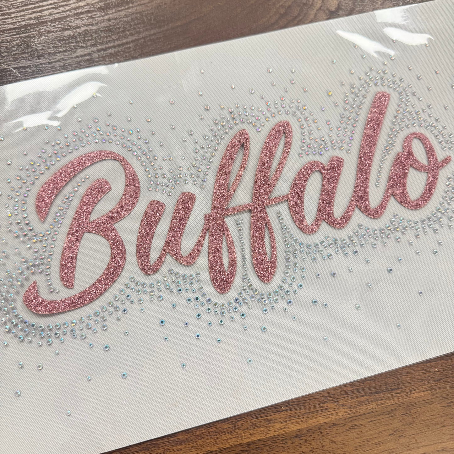 Glitter/ Rhinestone Buffalo - Rose Gold