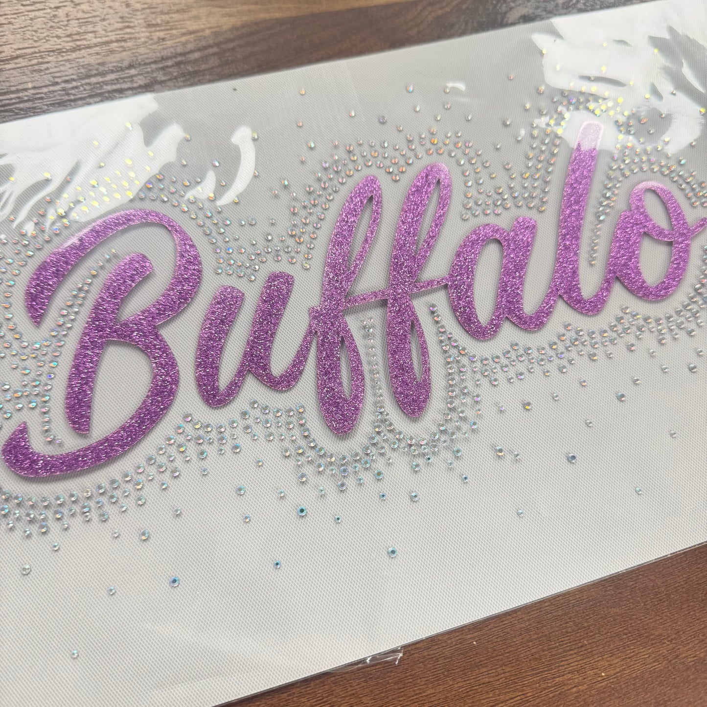 Glitter/ Rhinestone Buffalo - Purple