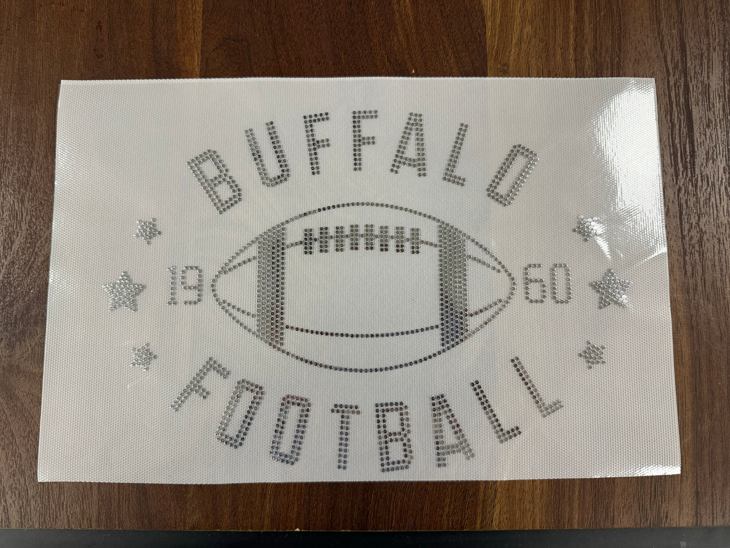 Buffalo Football Grey Spangle