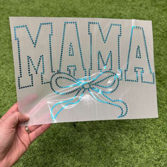 Mama Bow Blue Spangle