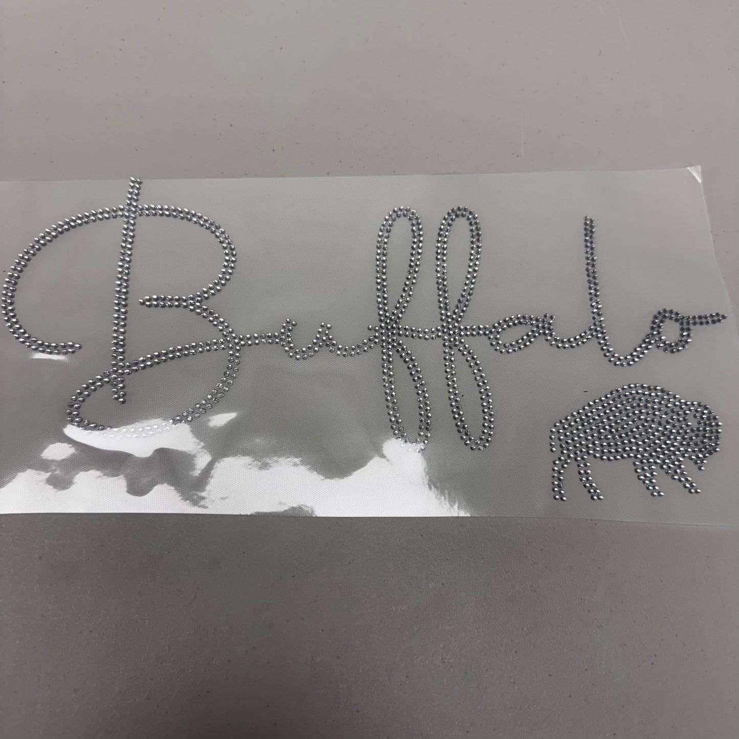 Buffalo Script Rhinestone