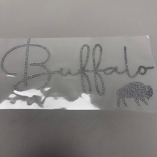 Buffalo Script Rhinestone