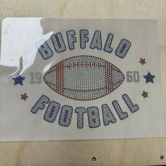 Buffalo Football Rhinestone