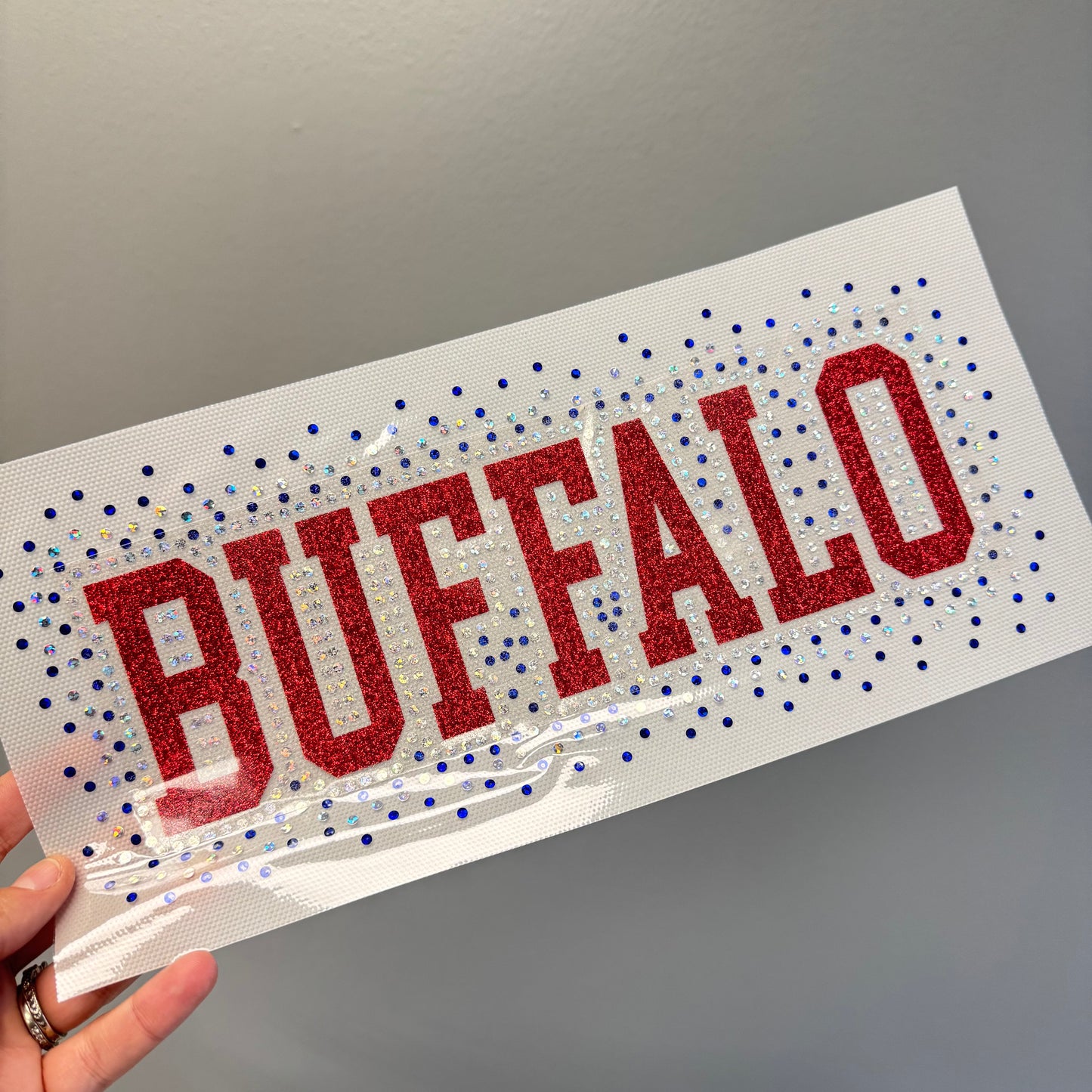 Buffalo Red Glitter/ Spangle