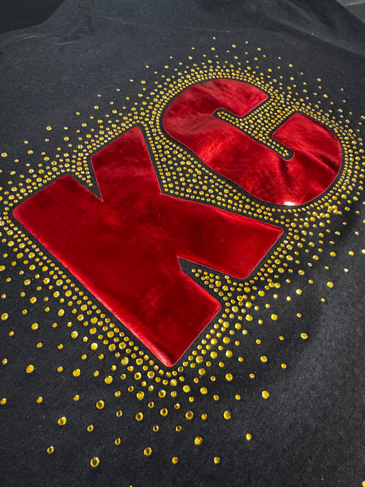 KC Metallic with Rhinestones
