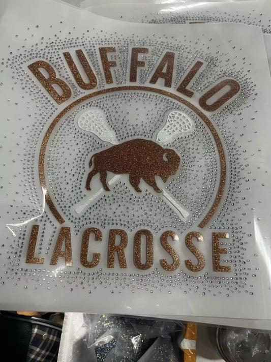 Glitter/ Rhinestone Buffalo Lacrosse PRE ORDER