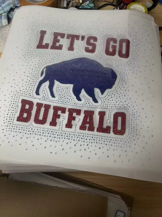 Glitter/ Rhinestone Let’s Go Buffalo PRE ORDER