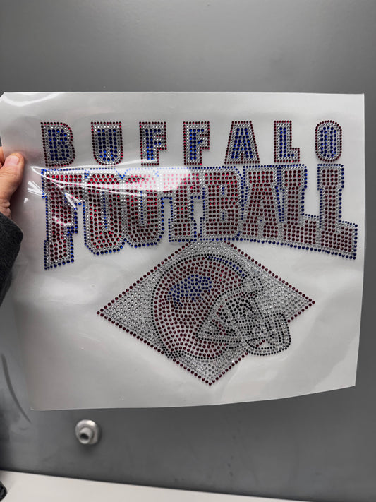 Buffalo Football Rhinestone