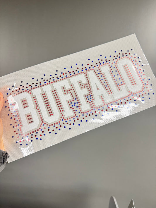 Buffalo White Glitter/ Spangle