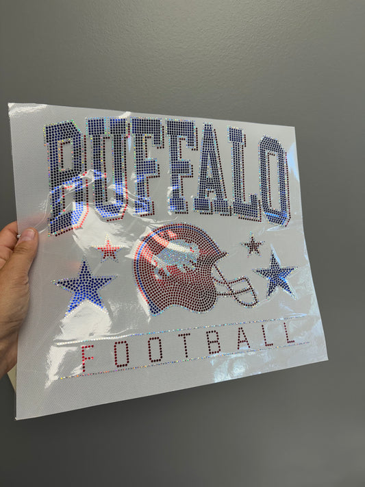 Buffalo football helmet spangle