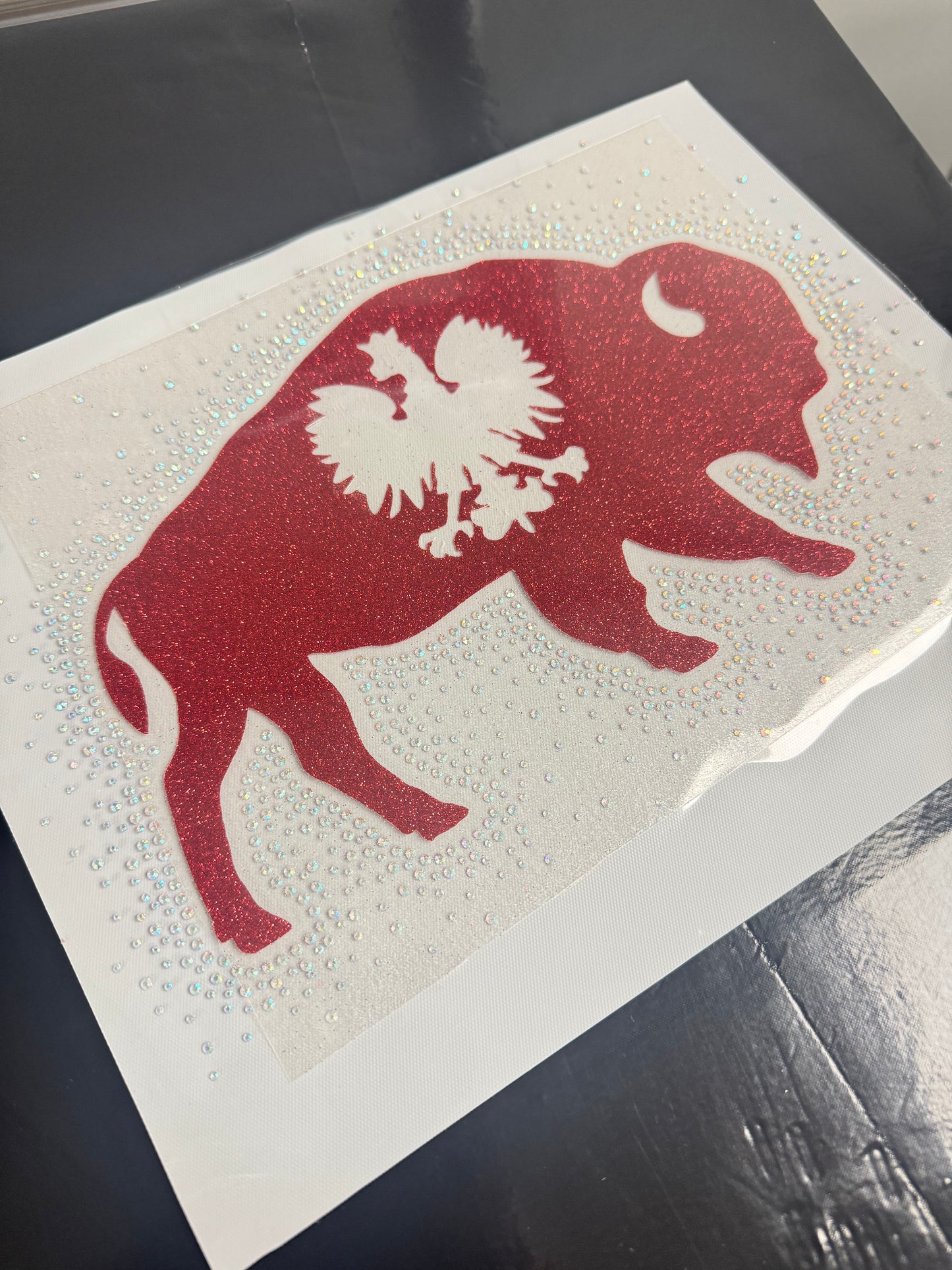 Polish Falcon Buffalo Glitter/ Rhinestone