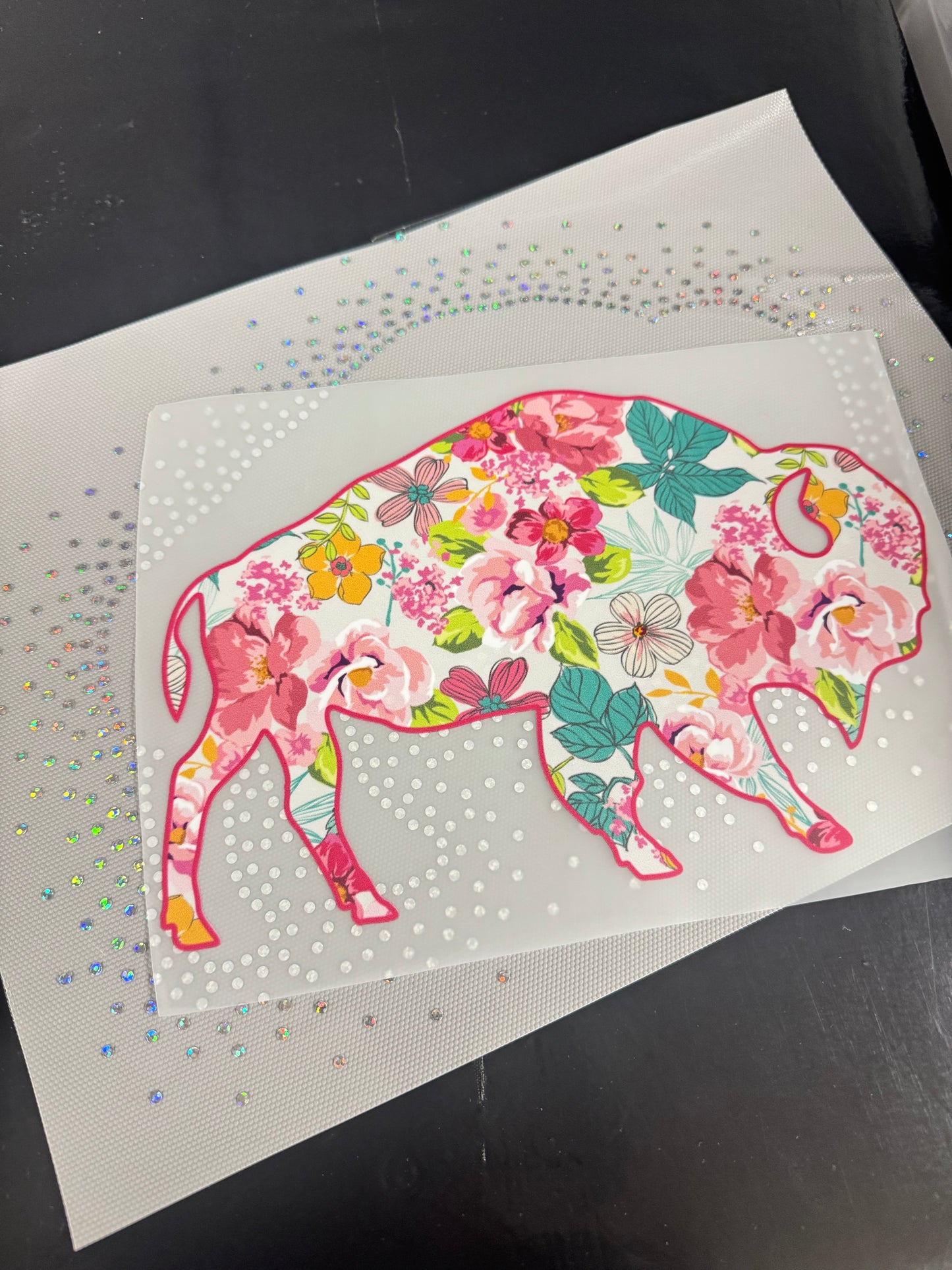 Floral Buffalo DTF/ Spangle