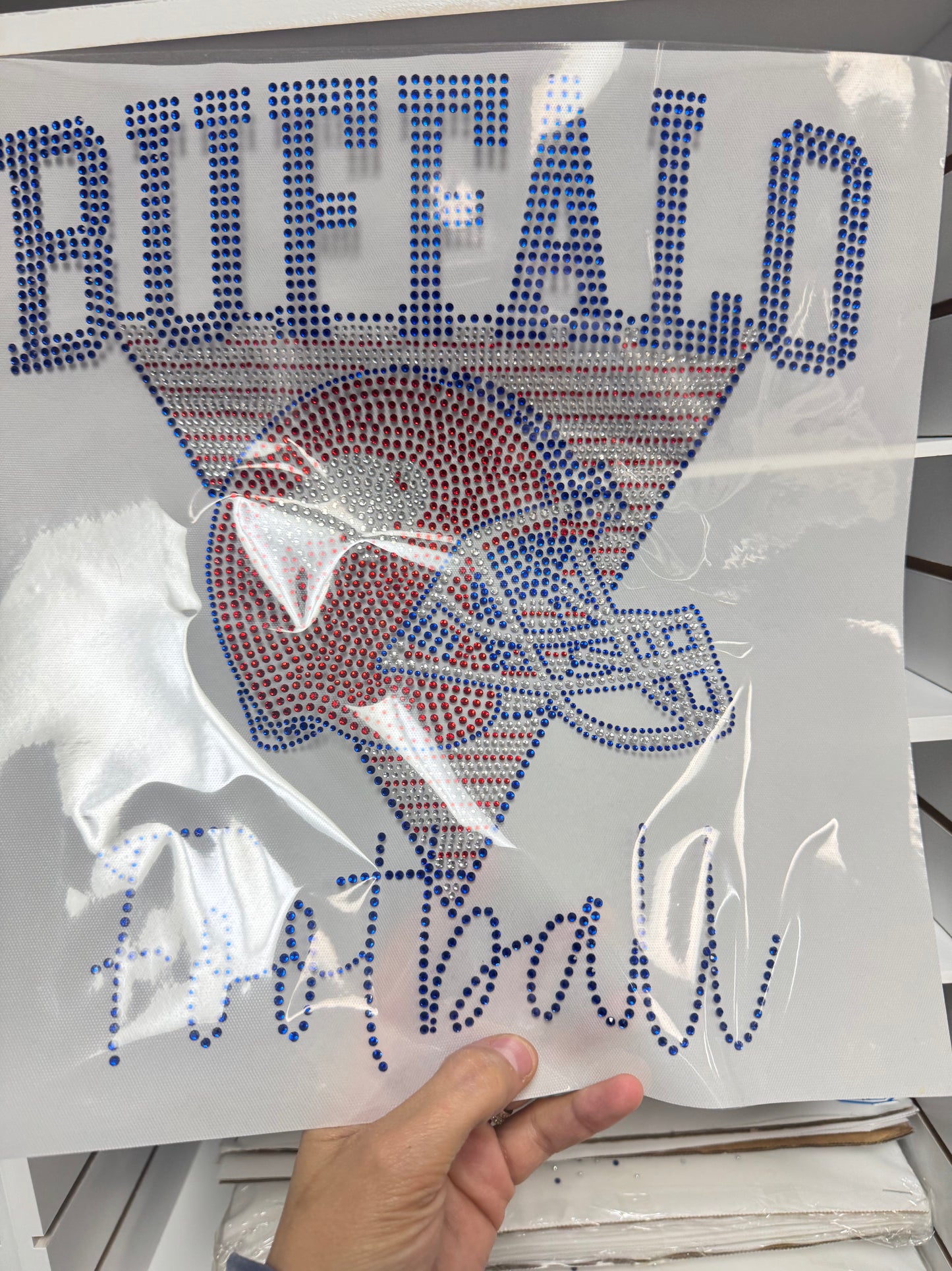 Buffalo Football Rhinestone