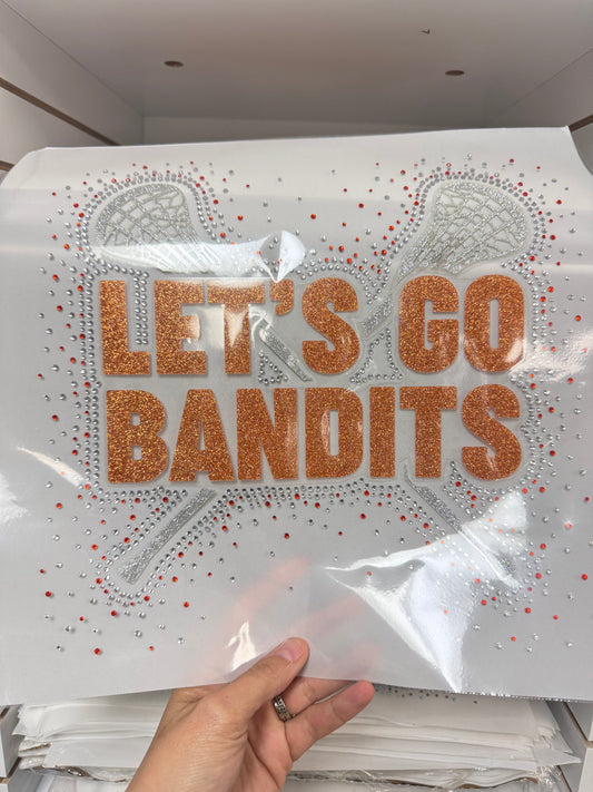 Let's Go Bandits Glitter/ Rhinestone