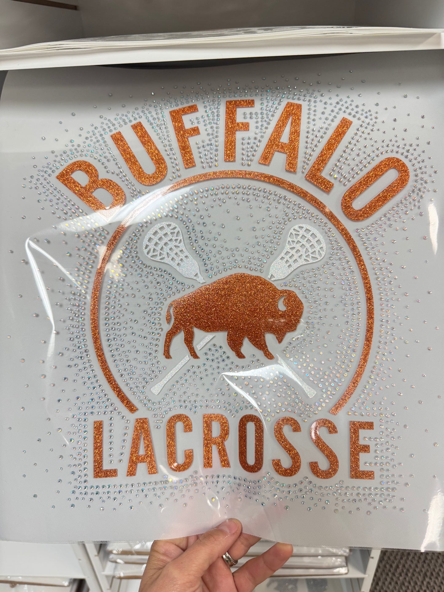 Buffalo Lacrosse Glitter/ Rhinestone