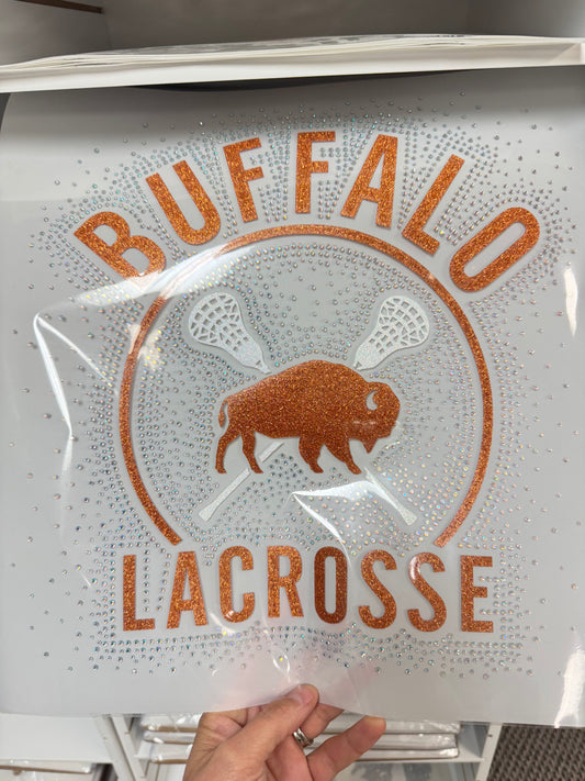 Buffalo Lacrosse Glitter/ Rhinestone