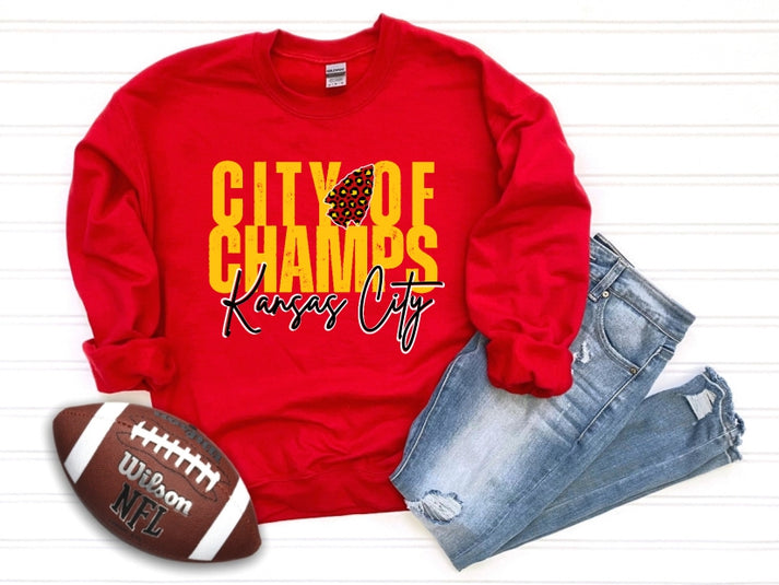 City Of Champs Cotton & Copper Transfers