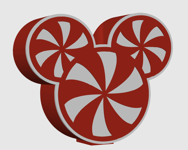 Peppermint Mouse Head - Digital File