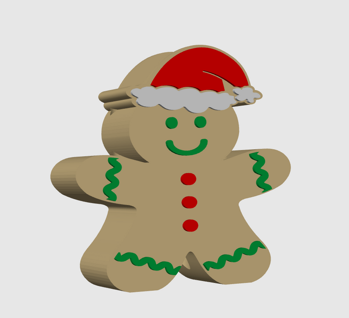 Gingerbread Man - Digital File – Cotton & Copper Transfers