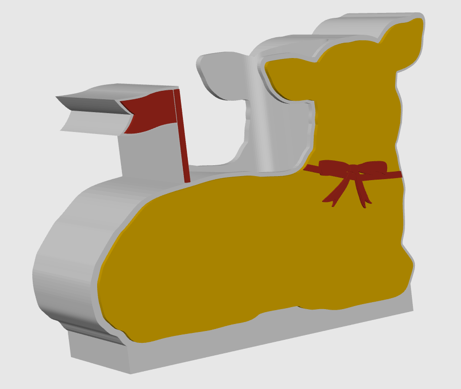 Butter Lamb Soap Holder- Digital File