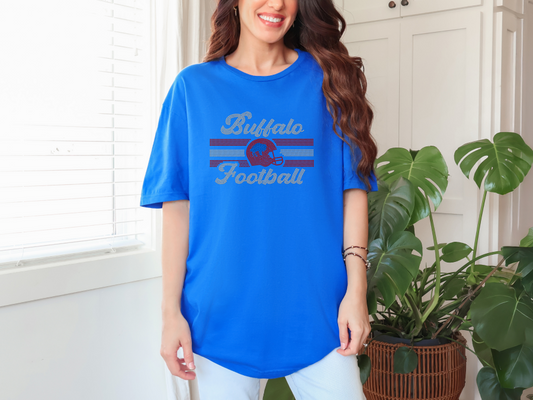 Buffalo Football Stripes Rhinestone