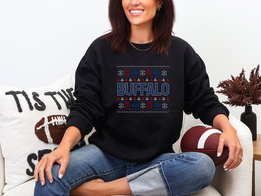 Buffalo Chrismas Sweater Spangle