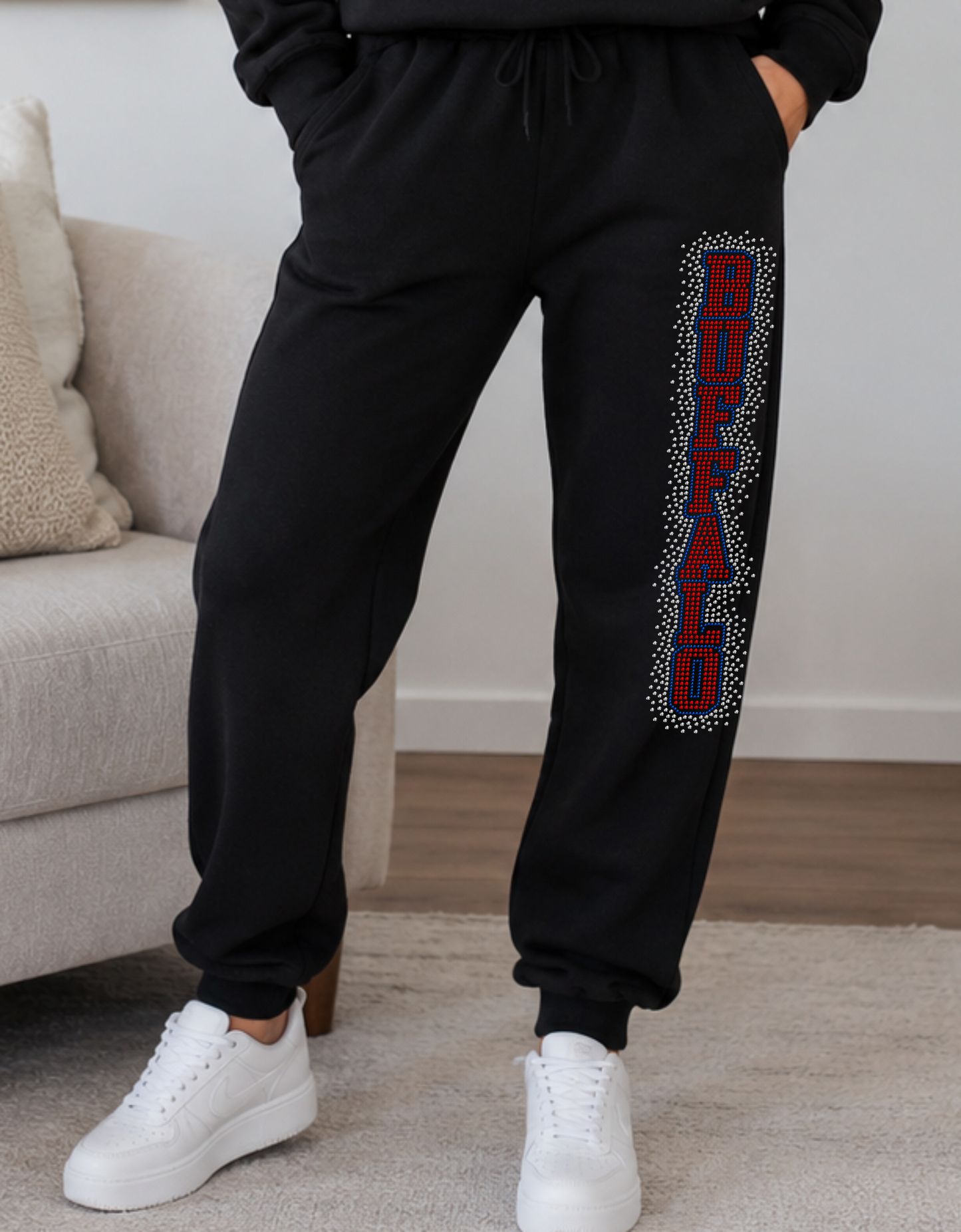 Buffalo Vertical Rhinestone
