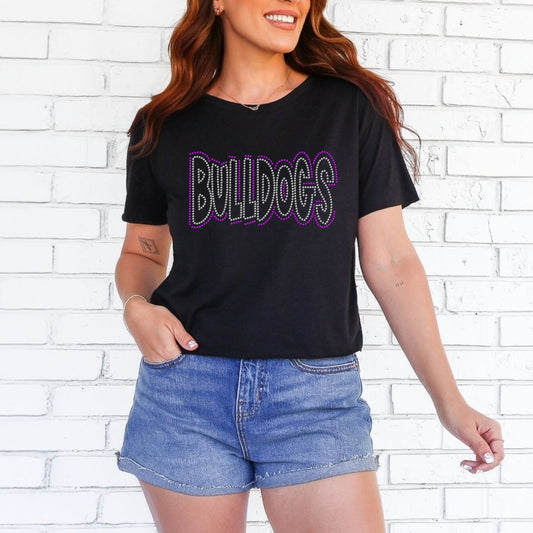 Bulldogs Oultine Spangle