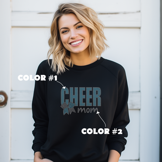 Cheer Mom with Bow Spangle