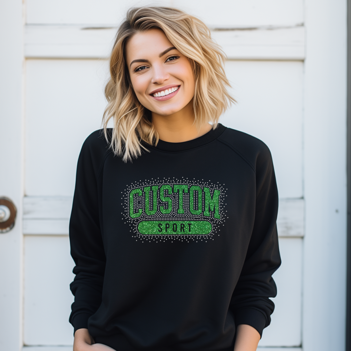 Custom Team Sport Glitter/ Spangle *MOQ 4*