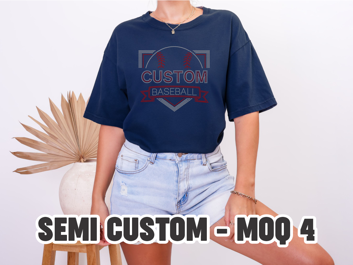 Semi Custom Baseball Spangle *MOQ 4*