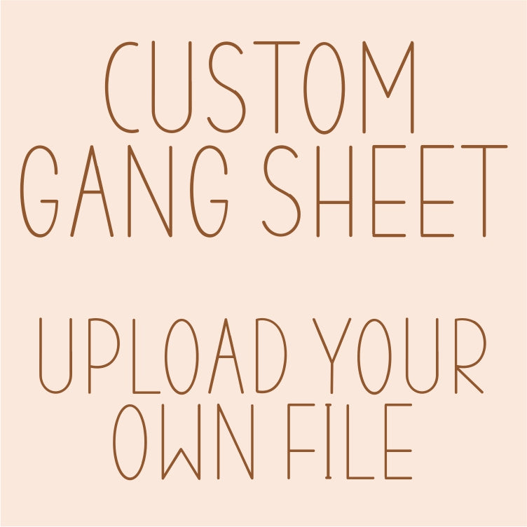 Custom Gang Sheet Cotton & Copper Transfers