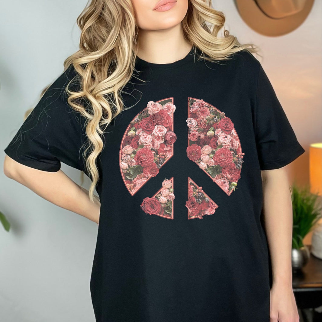 Floral Peace Sign