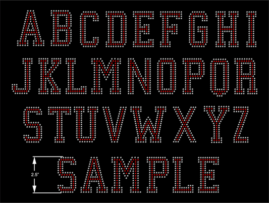 Semi Custom Varsity Letters - 2.5"